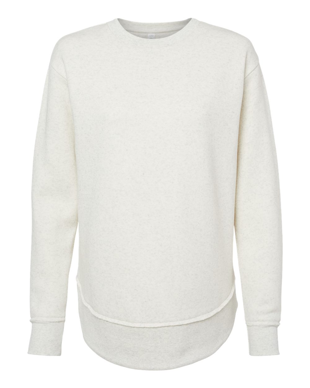 Women's Weekend Fleece Crewneck Sweatshirt - Front - B07038243 - Natural Heather