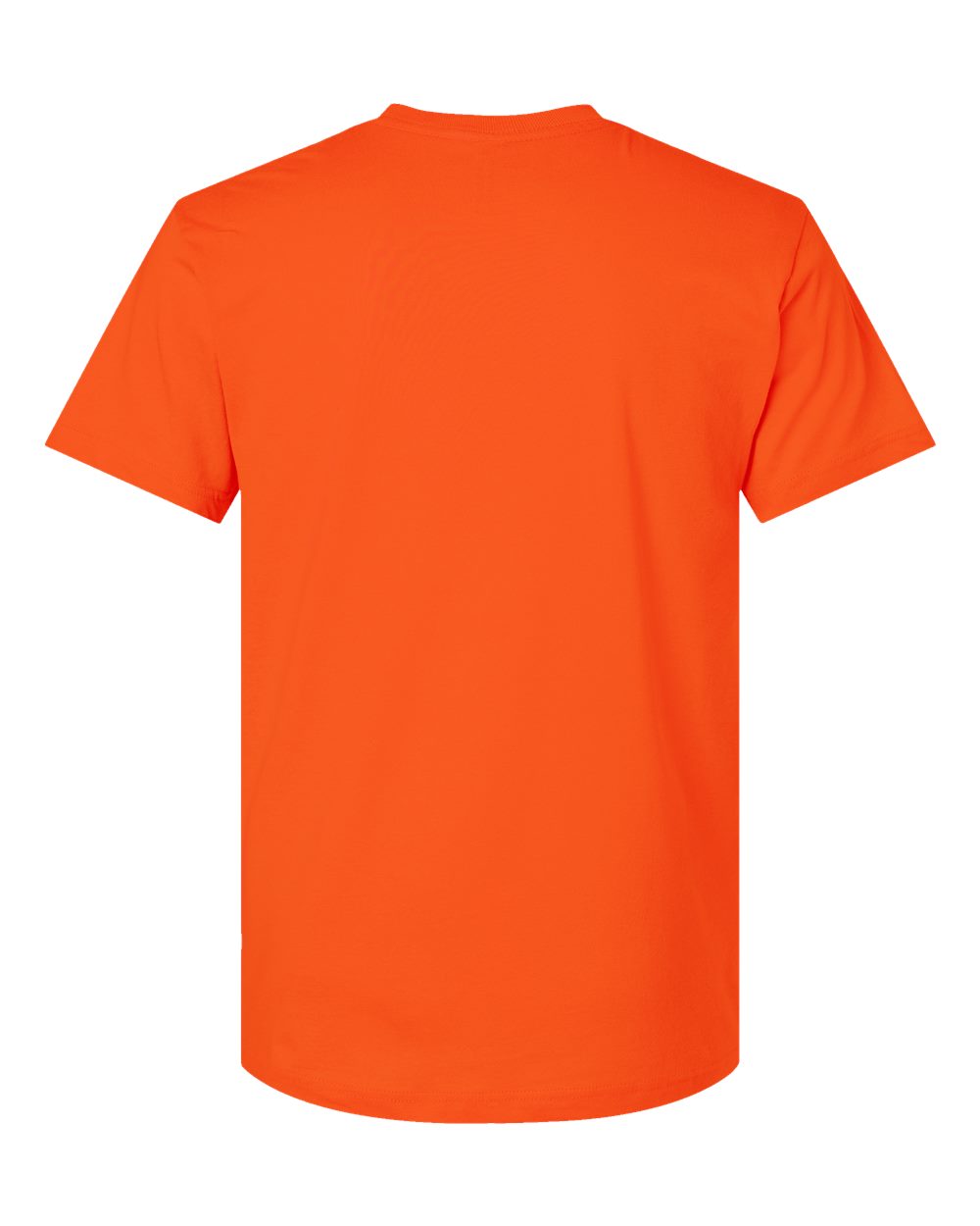Unisex Fine Jersey Tee - Back - B00638663 - Orange