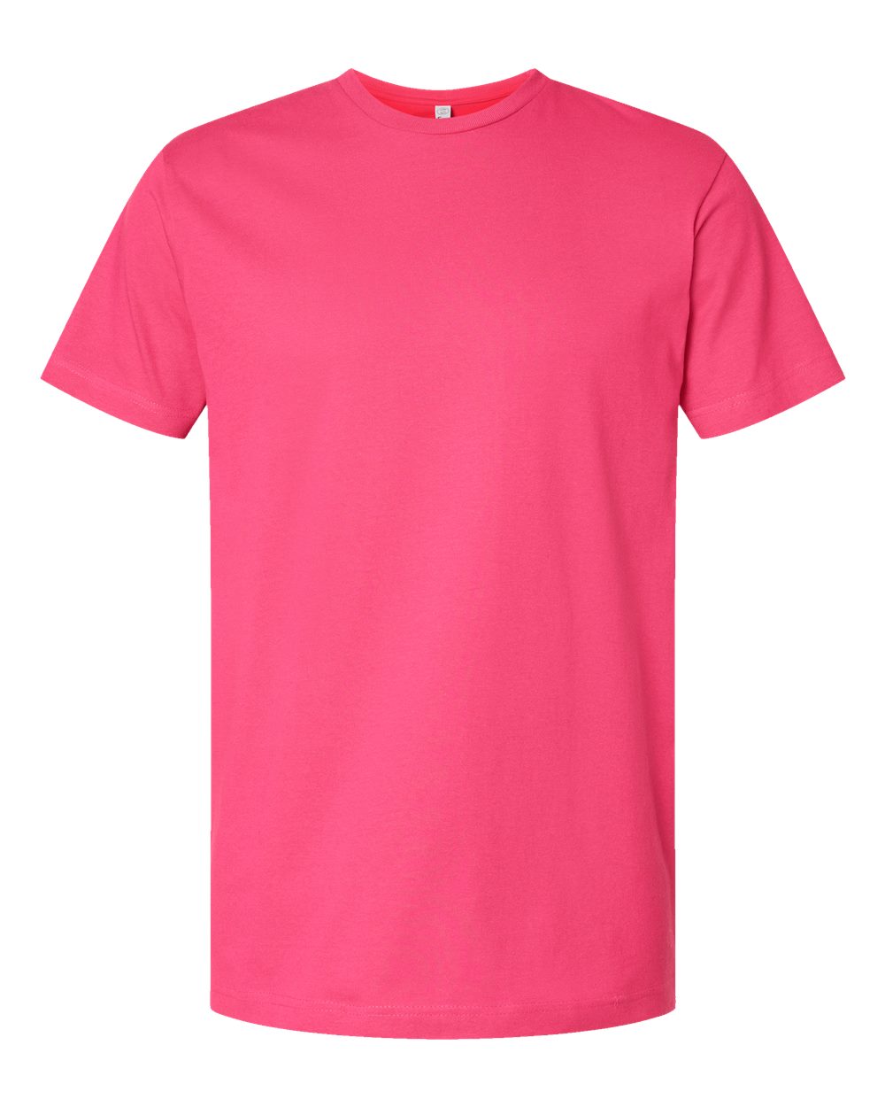 Unisex Fine Jersey Tee - Front - B00638313 - Hot Pink