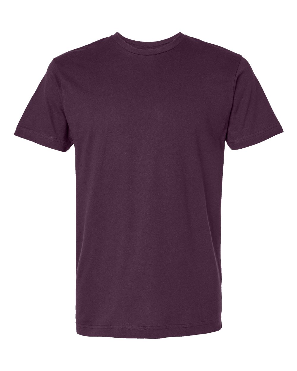 Unisex Fine Jersey Tee - Front - B00638473 - Plum