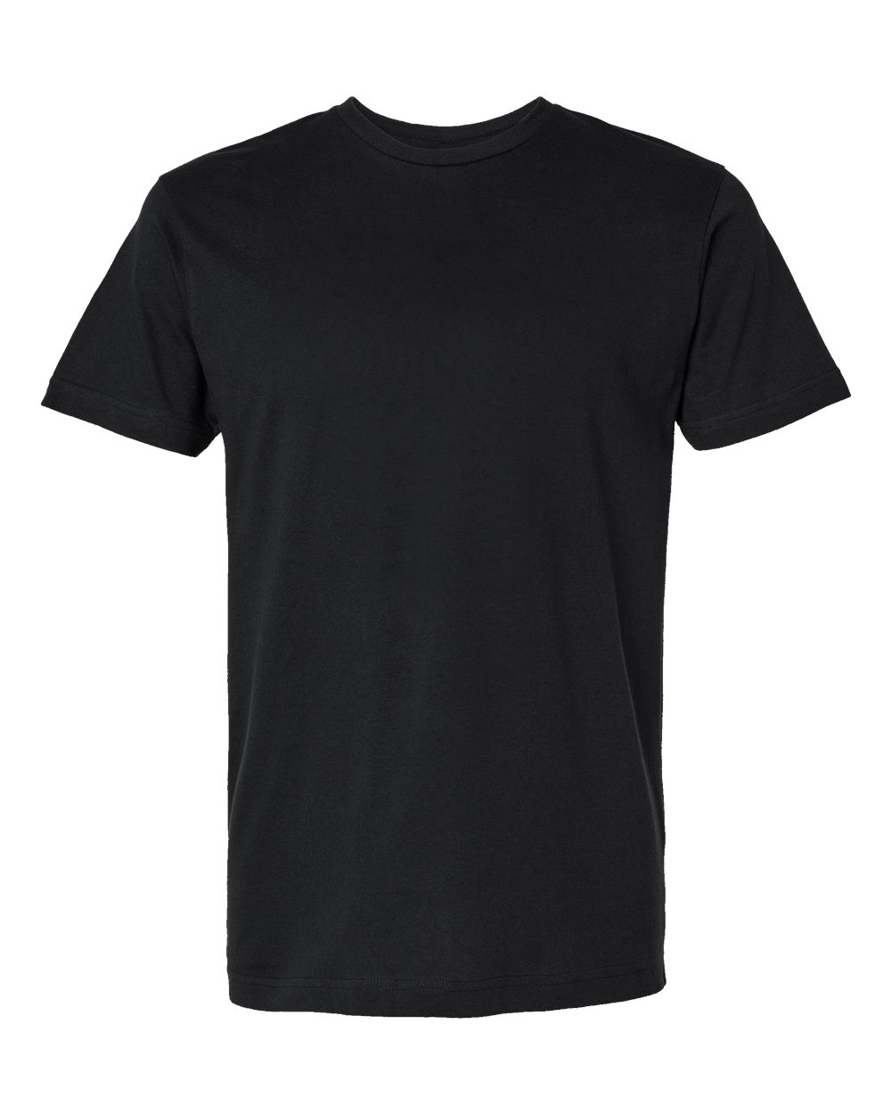 Unisex Fine Jersey Tee - Front - B00638502 - Black
