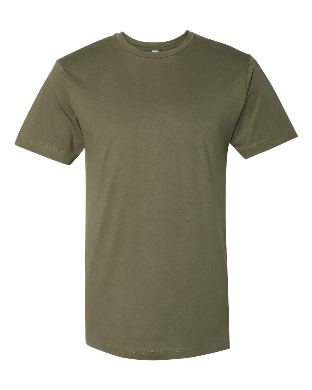 Unisex Fine Jersey Tee - Front - B00638633 - Military Green