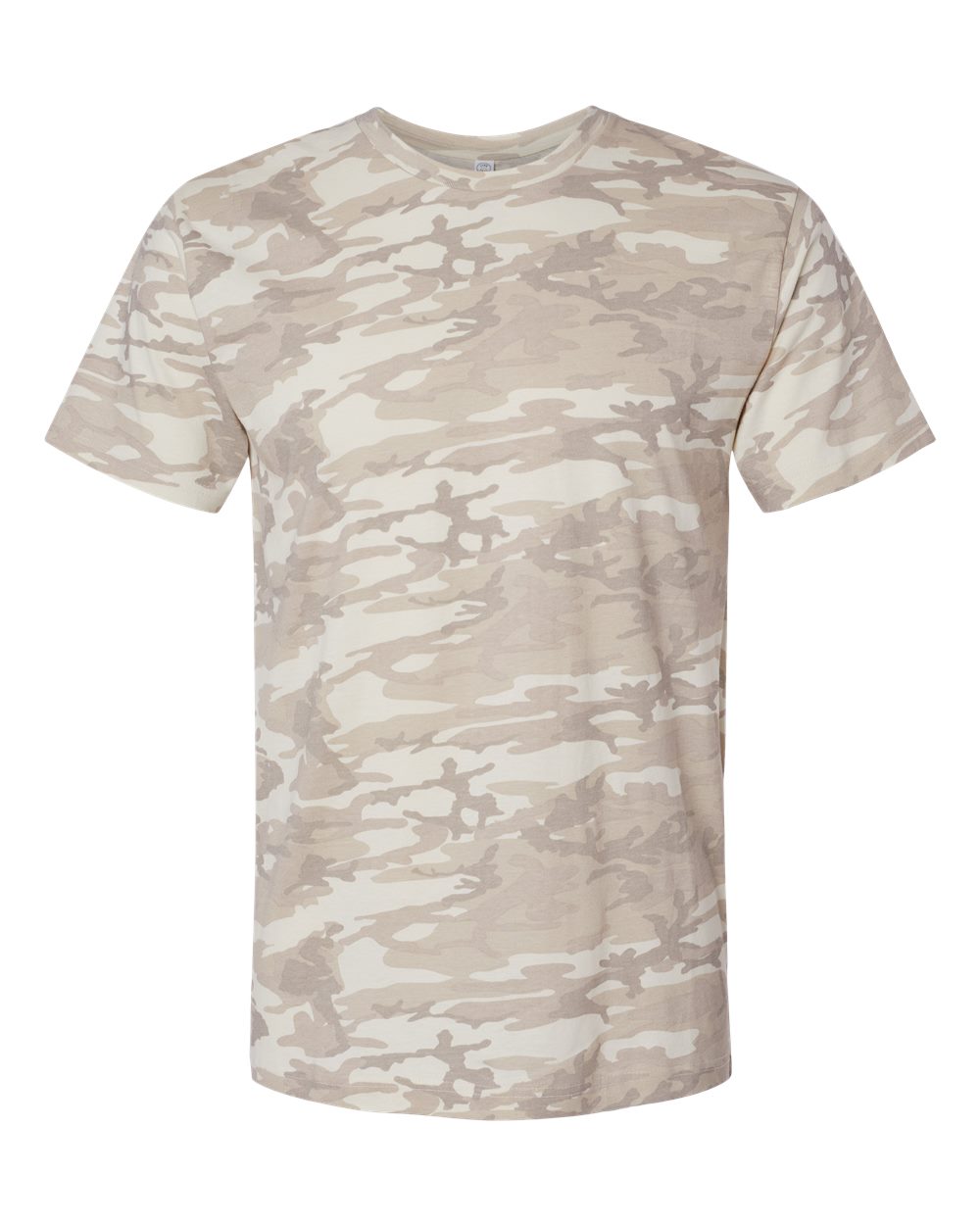 Unisex Fine Jersey Tee - Front - B00638793 - Natural Camo