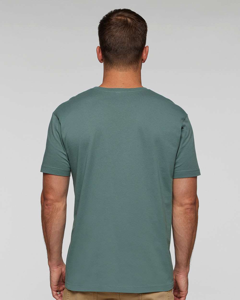 Unisex Fine Jersey Tee - OnModelBack - B00638143 - Basil