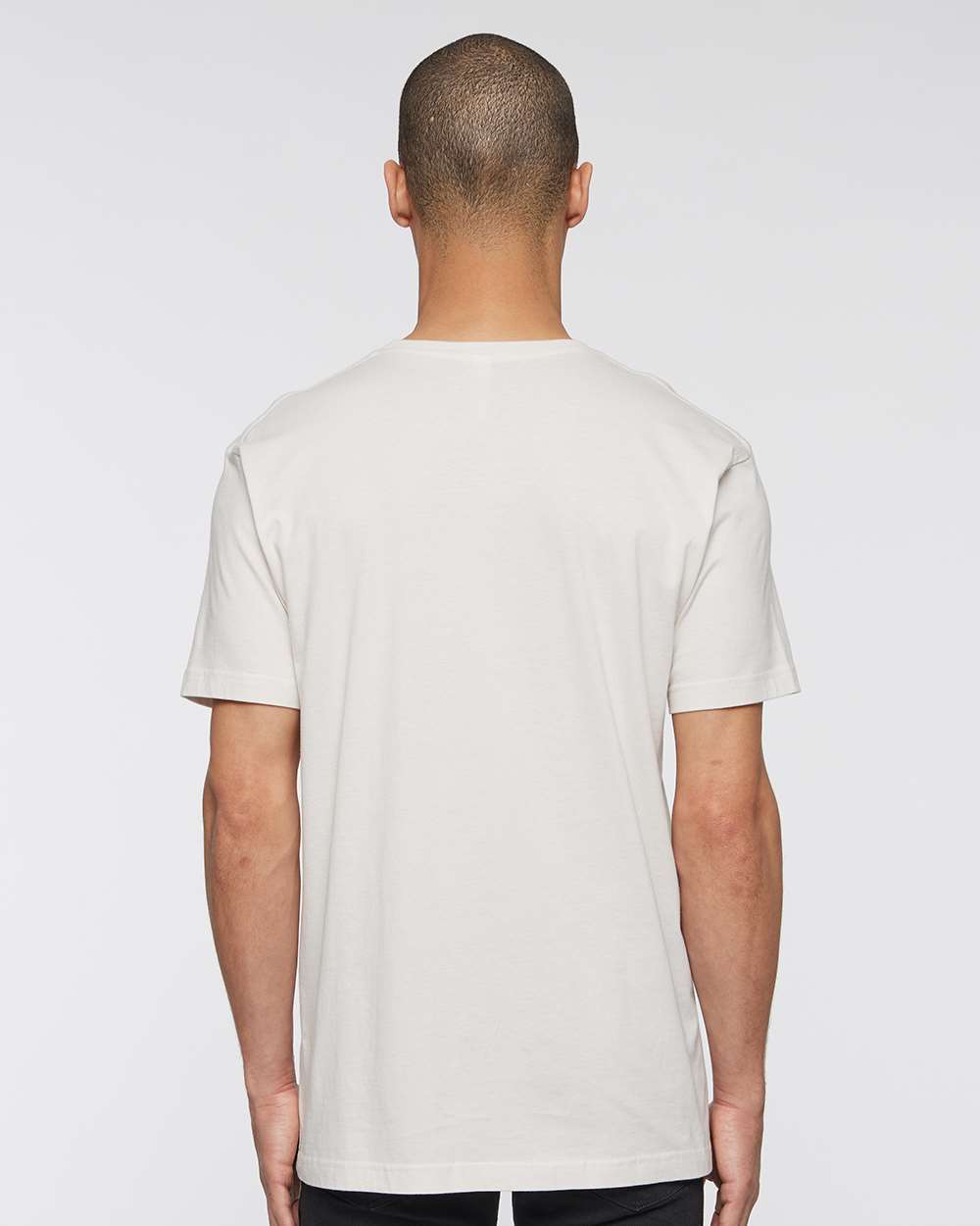 Unisex Fine Jersey Tee - OnModelBack - B00638223 - Porcelain