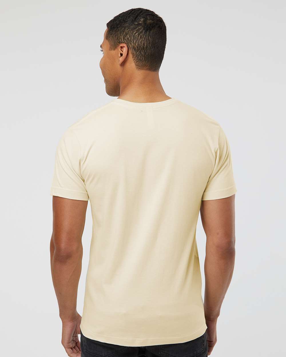 Unisex Fine Jersey Tee - OnModelBack - B00638233 - Natural