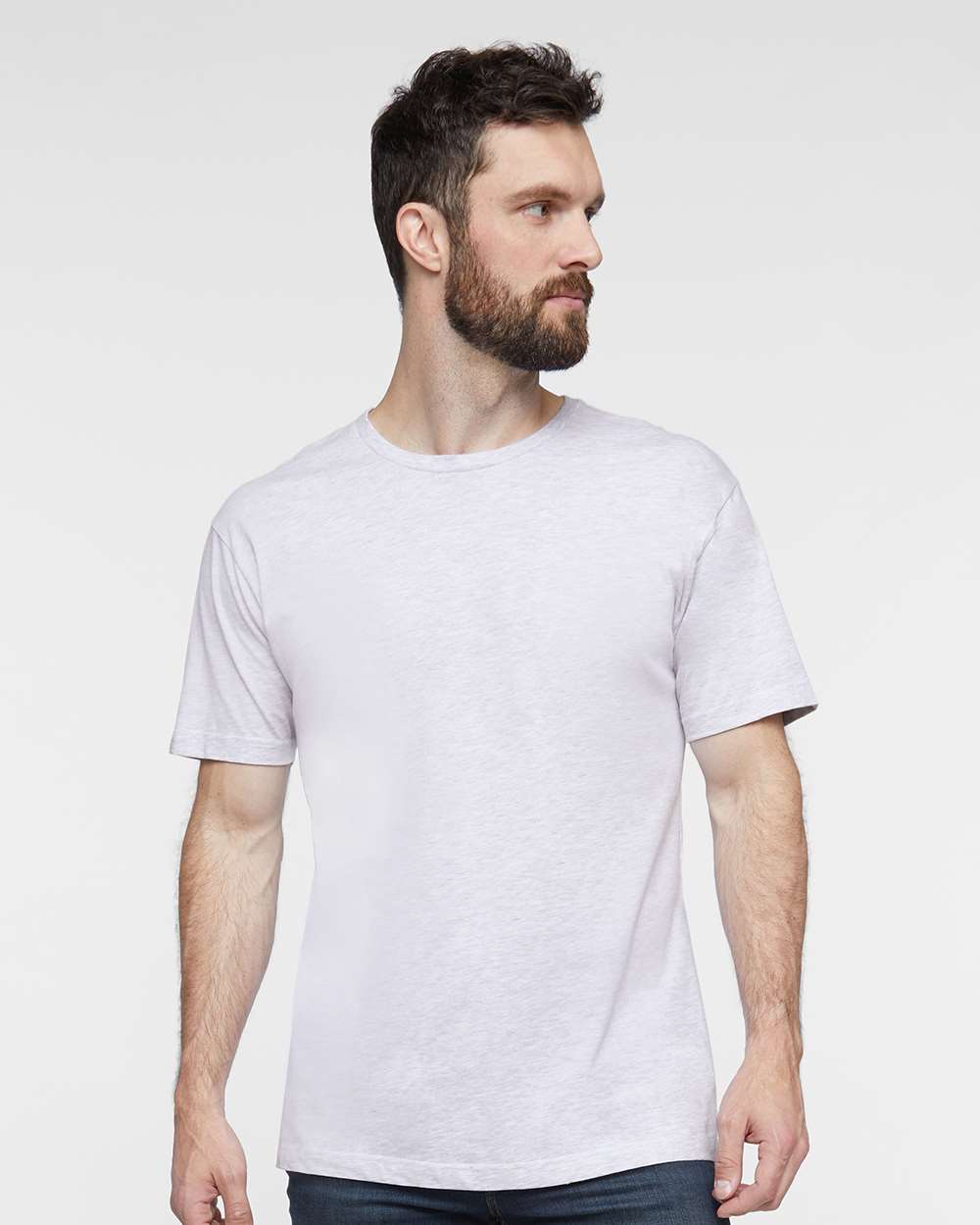 Unisex Fine Jersey Tee - OnModelFront - B00638023 - Ash