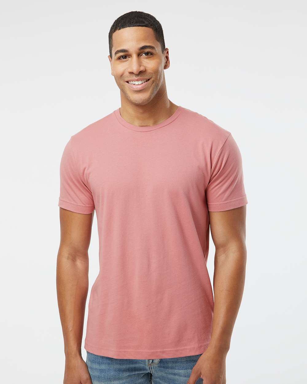 Unisex Fine Jersey Tee - OnModelFront - B00638333 - Mauvelous