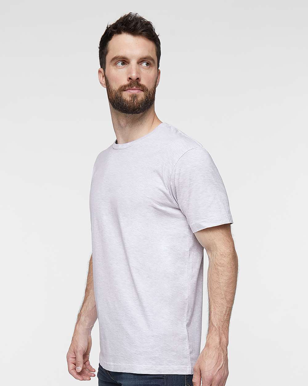 Unisex Fine Jersey Tee - OnModelSide - B00638023 - Ash