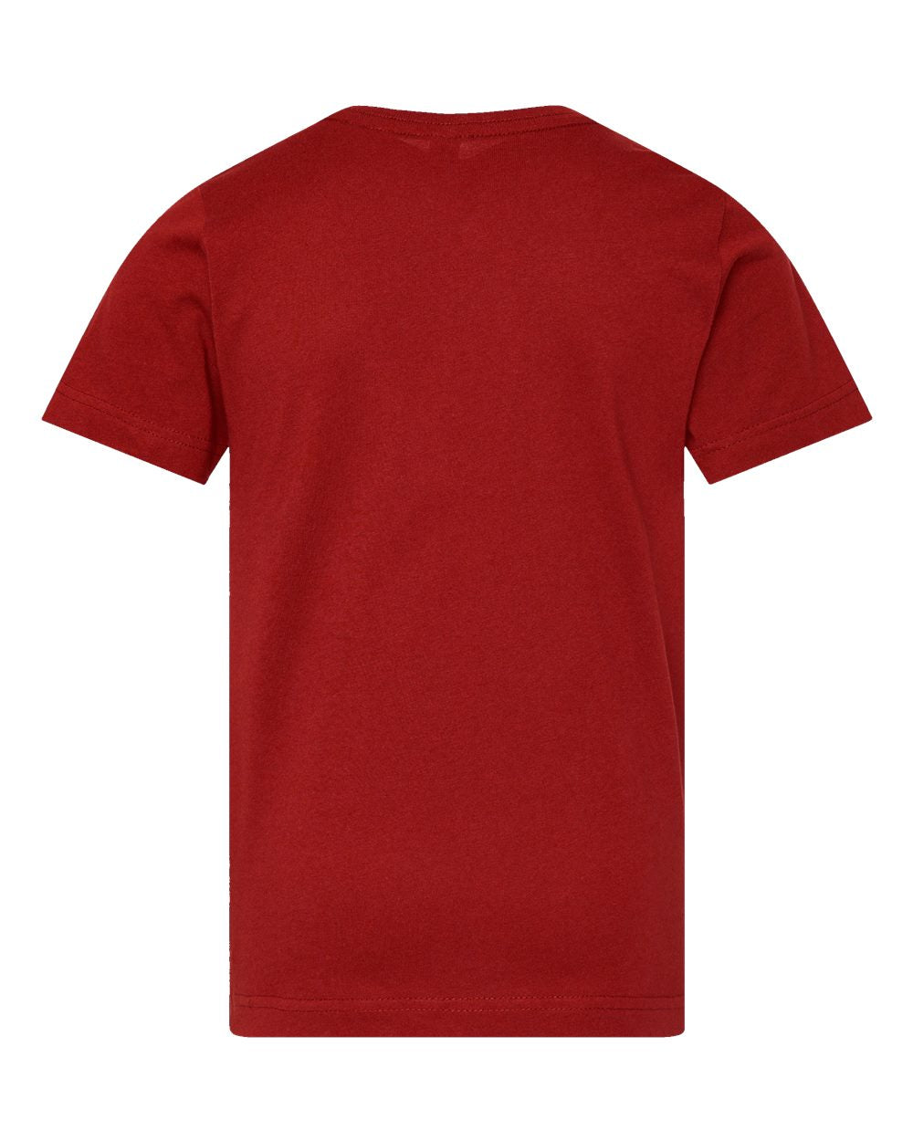 Youth Fine Jersey Tee - Back - B38038062 - Garnet