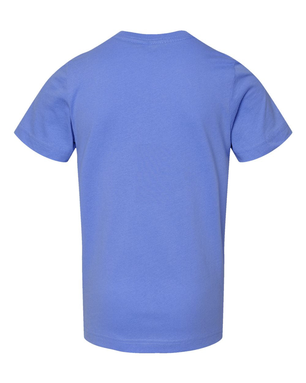 Youth Fine Jersey Tee - Back - B38038262 - Carolina Blue