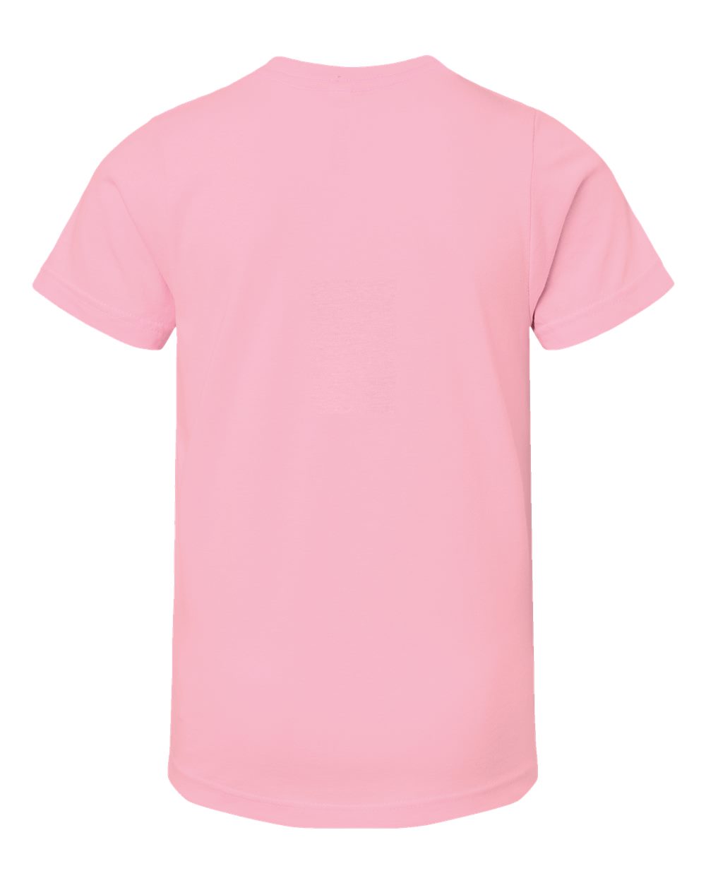 Youth Fine Jersey Tee - Back - B38038302 - Pink