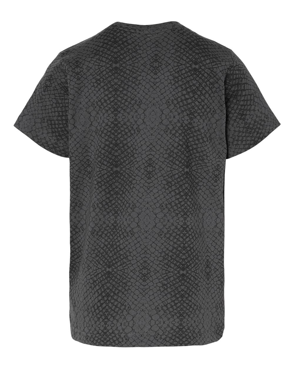 Youth Fine Jersey Tee - Back - B38038562 - Black Reptile