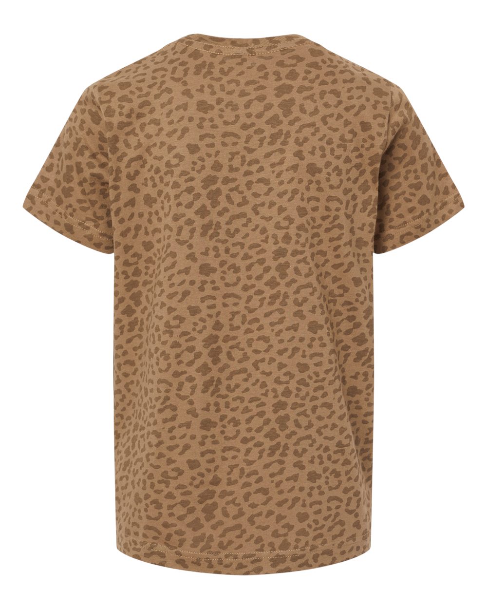 Youth Fine Jersey Tee - Back - B38038842 - Brown Leopard