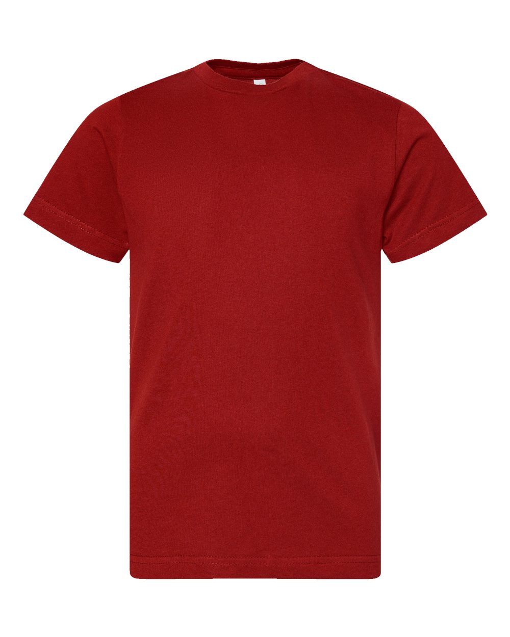 Youth Fine Jersey Tee - Front - B38038062 - Garnet