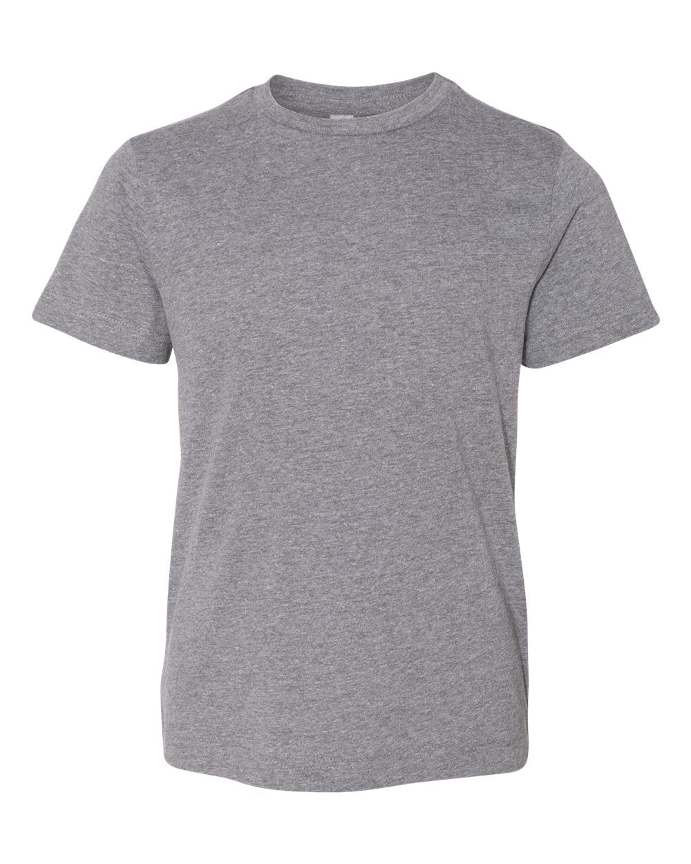 Youth Fine Jersey Tee - Front - B38038132 - Granite Heather