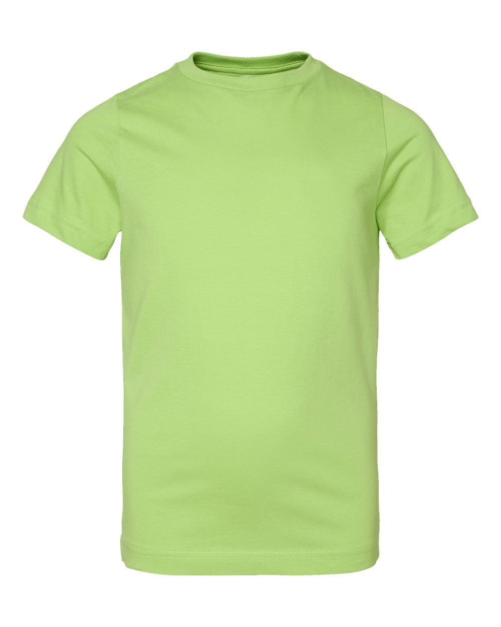 Youth Fine Jersey Tee - Front - B38038172 - Key Lime