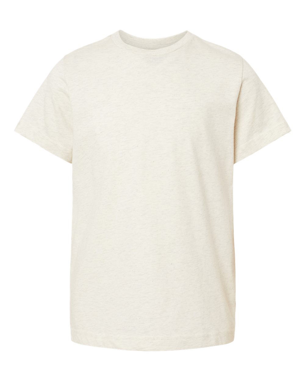 Youth Fine Jersey Tee - Front - B38038242 - Natural Heather
