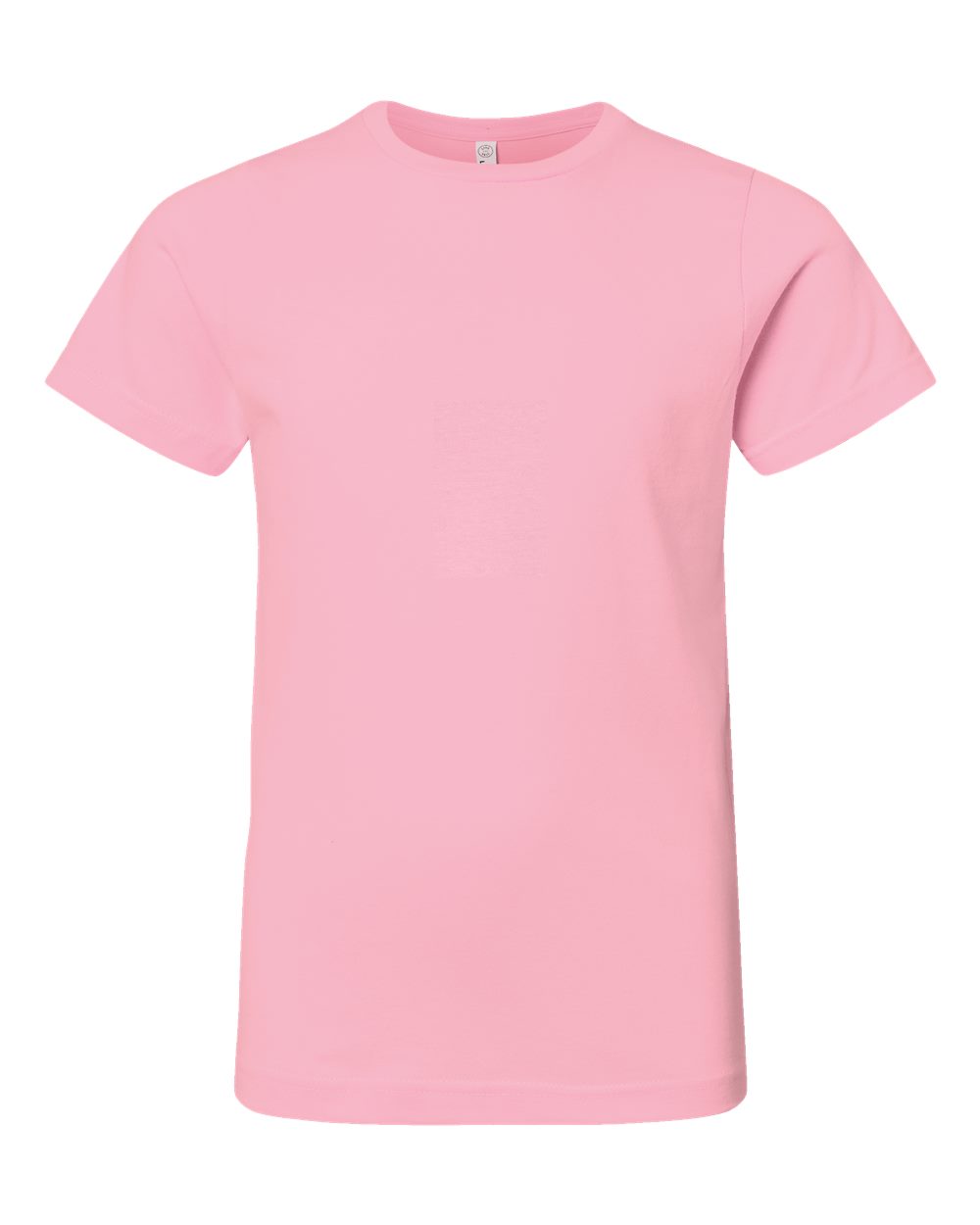 Youth Fine Jersey Tee - Front - B38038302 - Pink