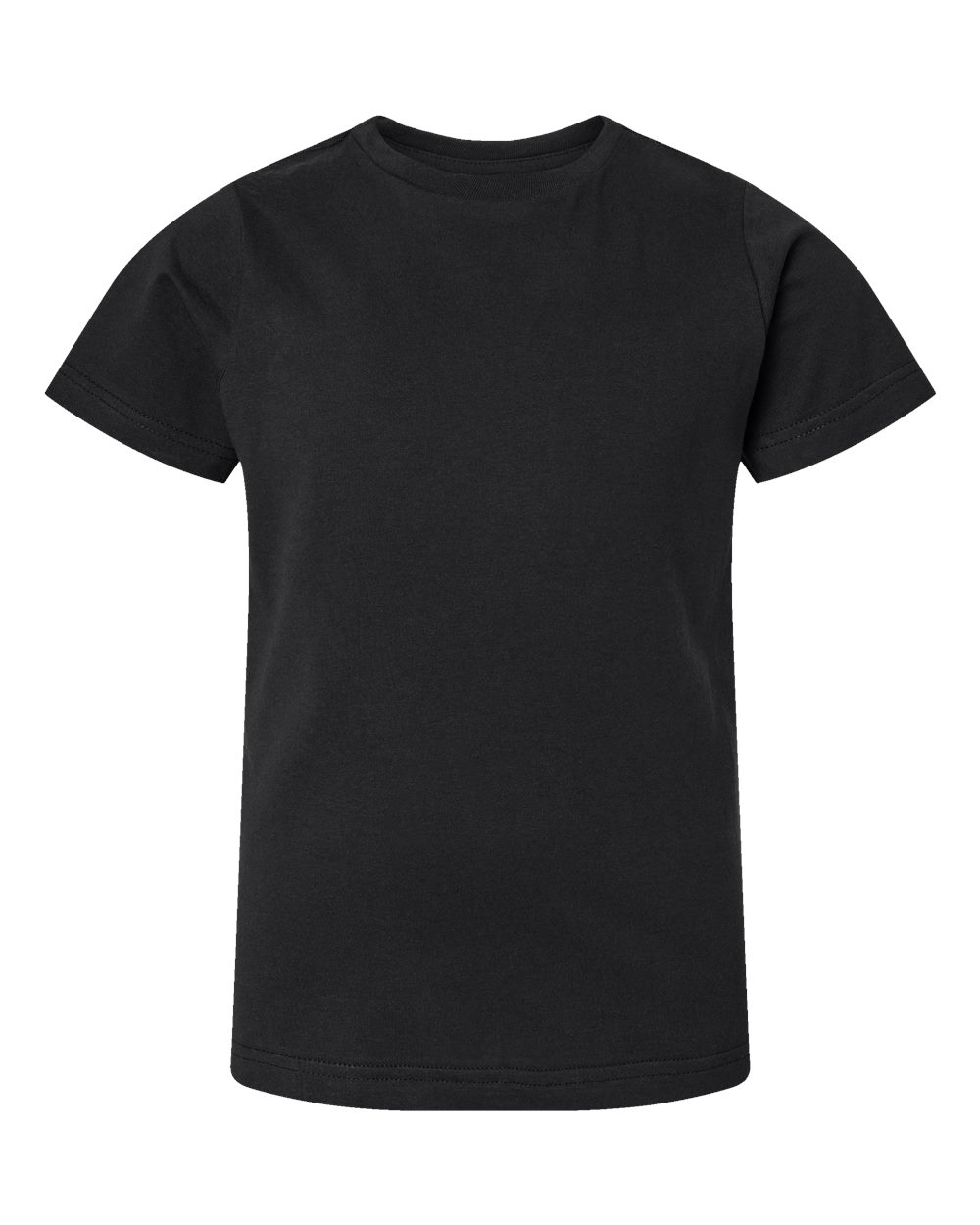 Youth Fine Jersey Tee - Front - B38038502 - Black