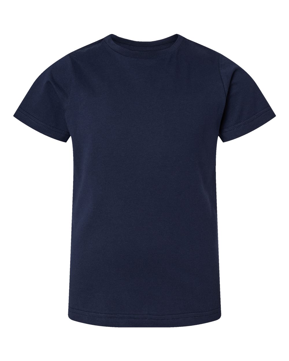 Youth Fine Jersey Tee - Front - B38038652 - Navy