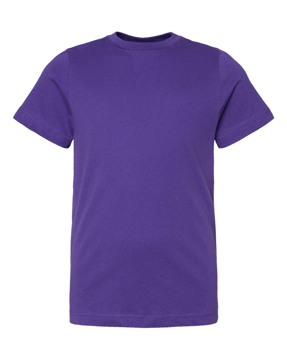 Youth Fine Jersey Tee - Front - B38038672 - Purple