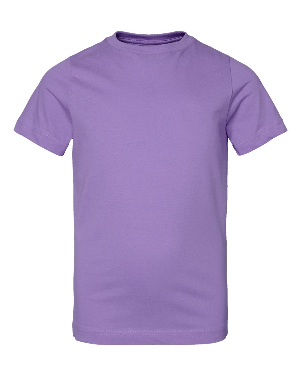 Youth Fine Jersey Tee - Front - B38038802 - Lavender