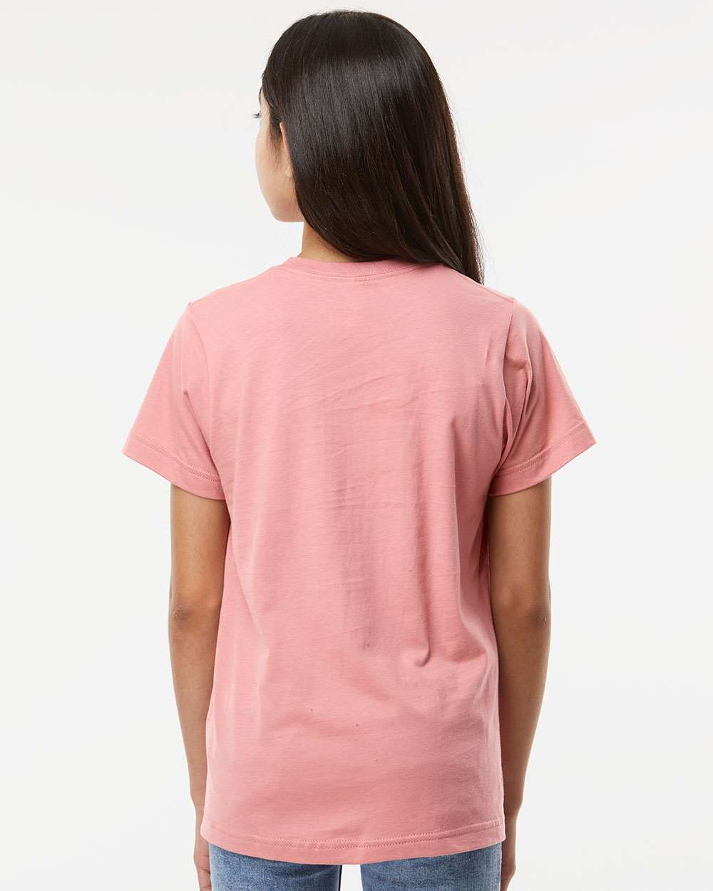Youth Fine Jersey Tee - OnModelBack - B38038272 - Mauvelous