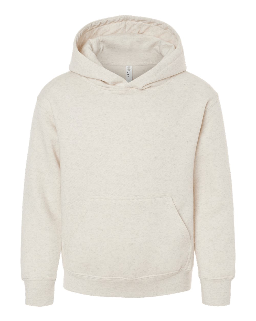 Youth Fleece Hoodie Sweatshirt - Front - B39038242 - Natural Heather