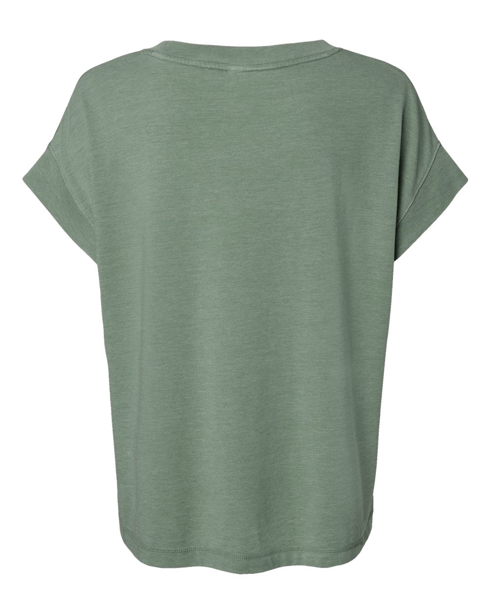 Women's Relaxed Vintage Wash Tee - Back - B03538543 - Washed Basil