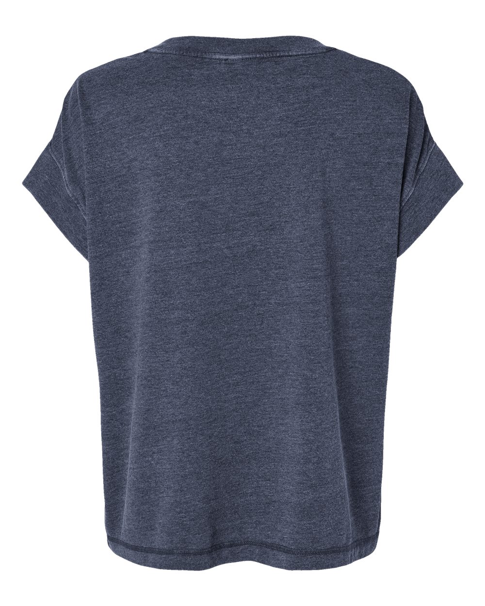 Women's Relaxed Vintage Wash Tee - Back - B03538983 - Washed Navy