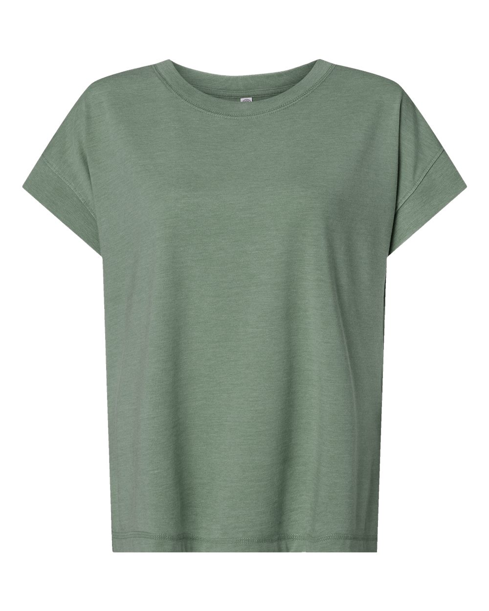 Women's Relaxed Vintage Wash Tee - Front - B03538543 - Washed Basil