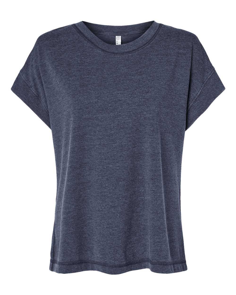 Women's Relaxed Vintage Wash Tee - Front - B03538983 - Washed Navy