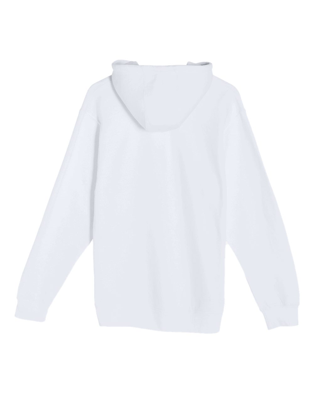 Unisex Premium Pullover Hooded Sweatshirt - Back - B487C9002 - White
