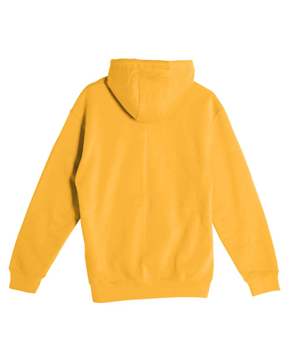 Unisex Premium Pullover Hooded Sweatshirt - Back - B487C9133 - Mustard