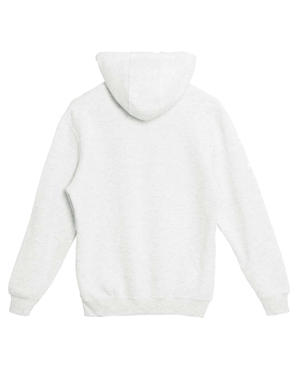 Unisex Premium Pullover Hooded Sweatshirt - Back - B487C9242 - Oatmeal Heather