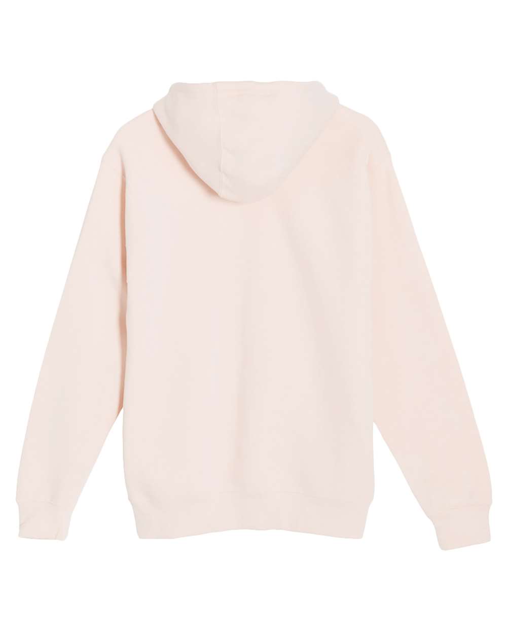 Unisex Premium Pullover Hooded Sweatshirt - Back - B487C9302 - Pale Pink