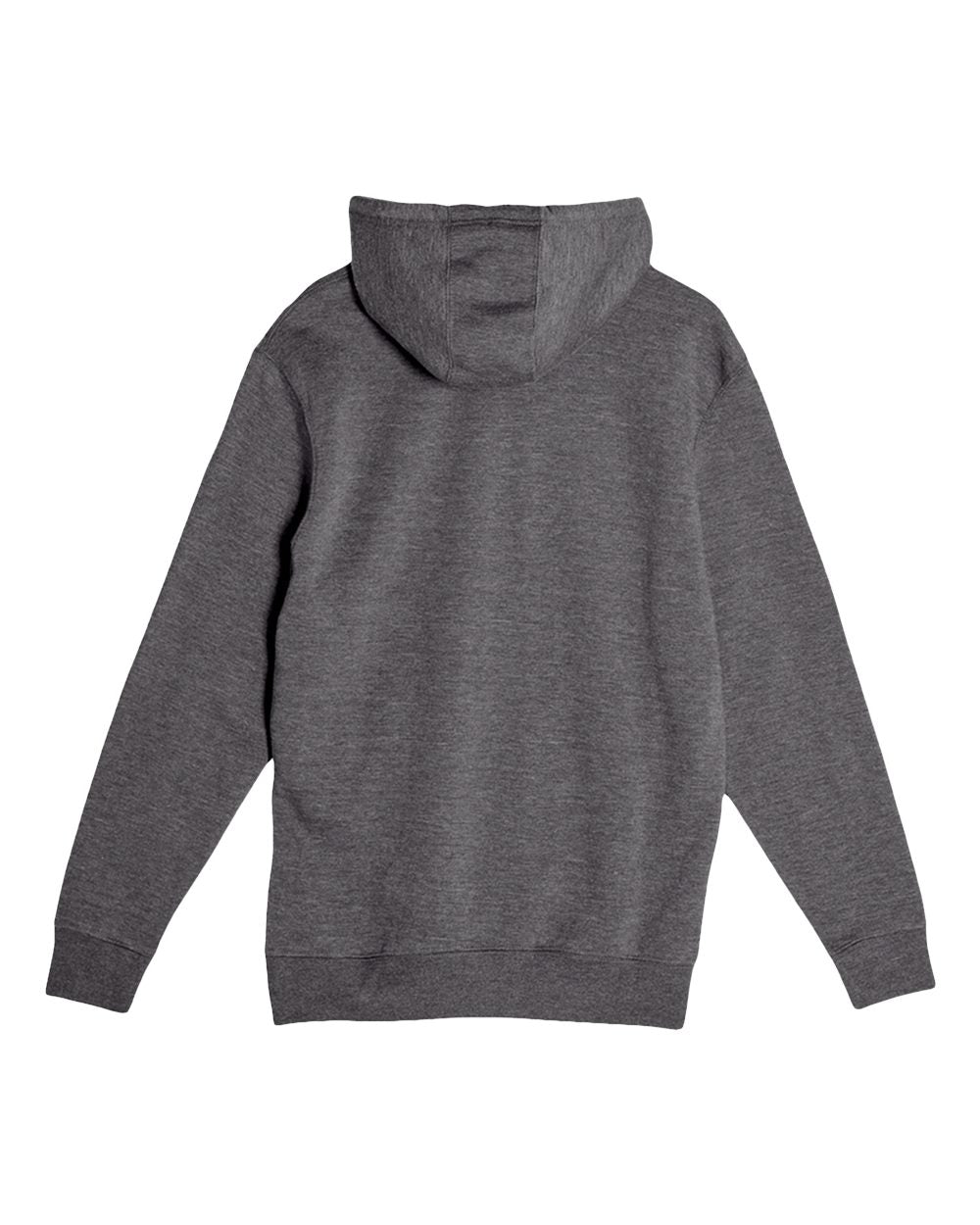 Unisex Premium Pullover Hooded Sweatshirt - Back - B487C9592 - Charcoal Heather