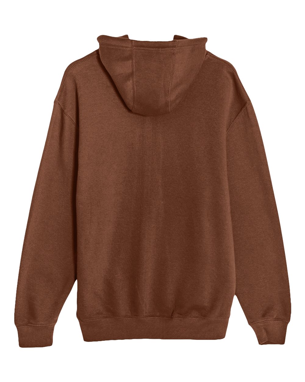 Unisex Premium Pullover Hooded Sweatshirt - Back - B487C9602 - Chestnut
