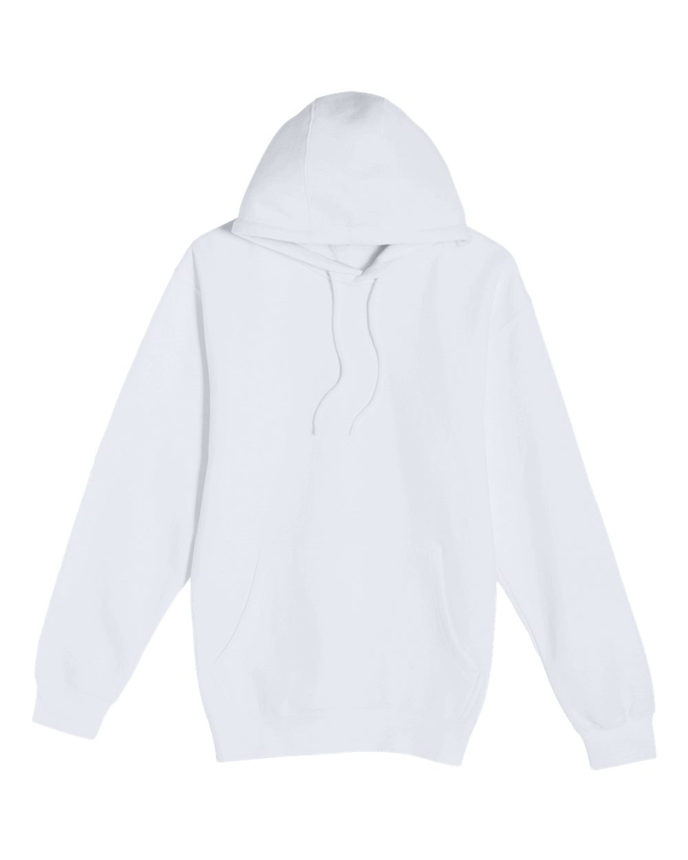 Unisex Premium Pullover Hooded Sweatshirt - Front - B487C9002 - White
