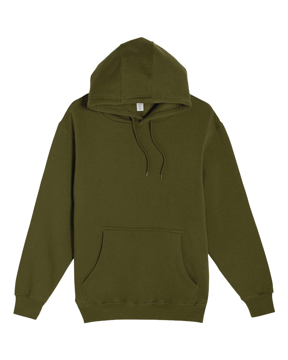 Unisex Premium Pullover Hooded Sweatshirt - Front - B487C9542 - Army Green