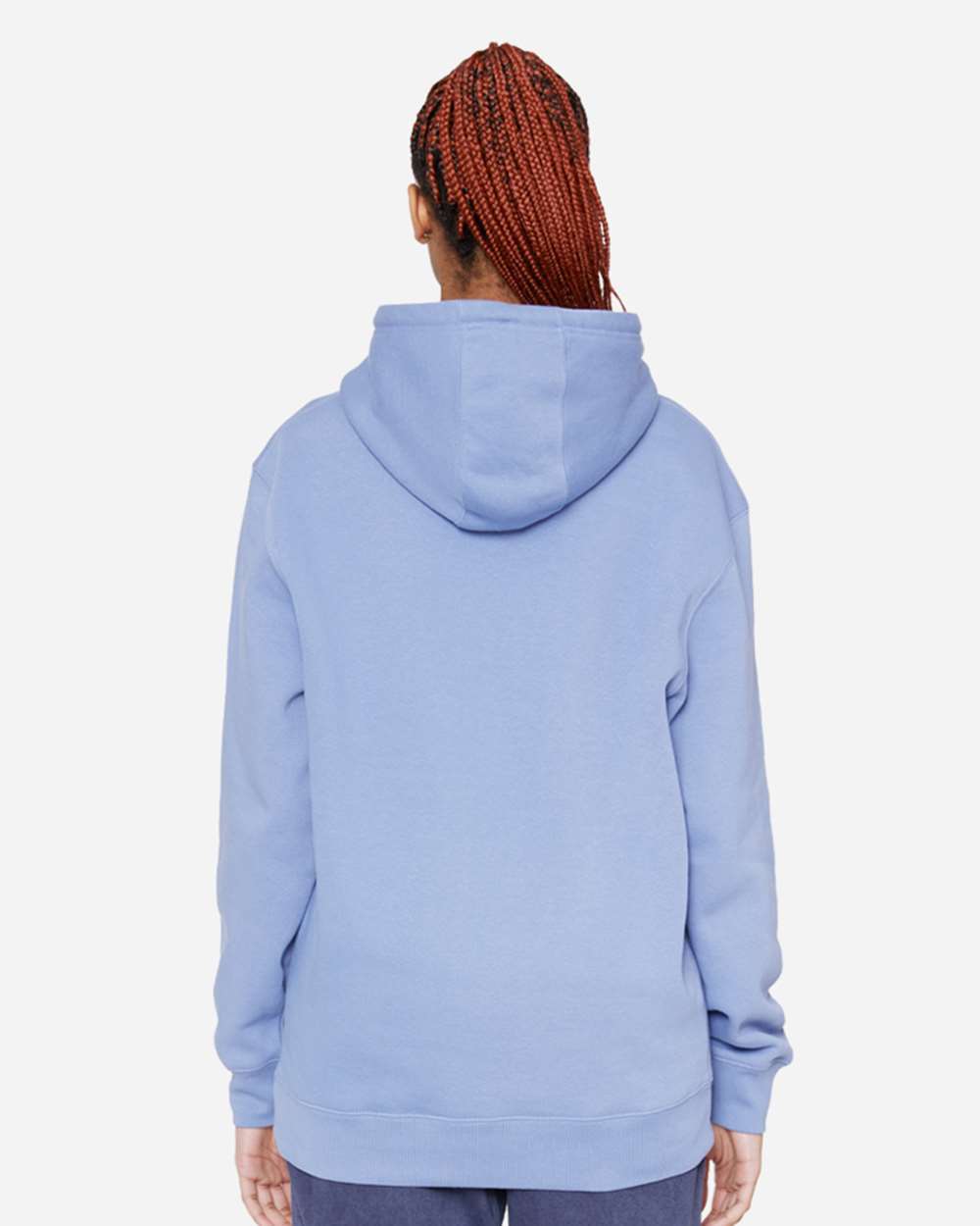 Unisex Premium Pullover Hooded Sweatshirt - OnModelBack - B487C9102 - Colony Blue