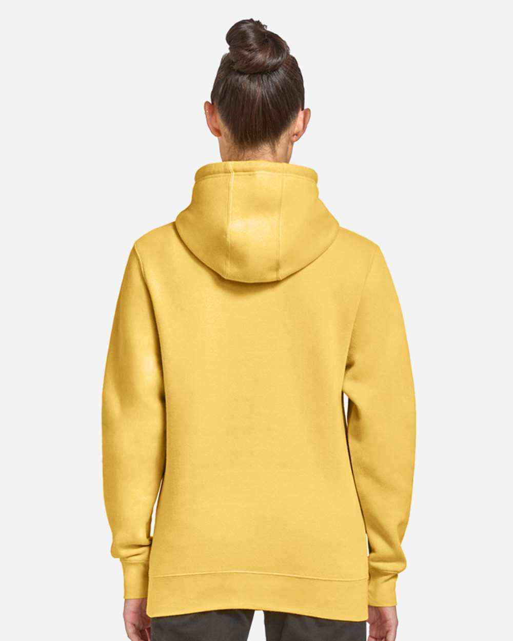 Unisex Premium Pullover Hooded Sweatshirt - OnModelBack - B487C9122 - Antique Gold