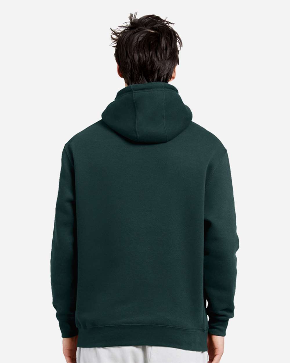 Unisex Premium Pullover Hooded Sweatshirt - OnModelBack - B487C9202 - Sport Green