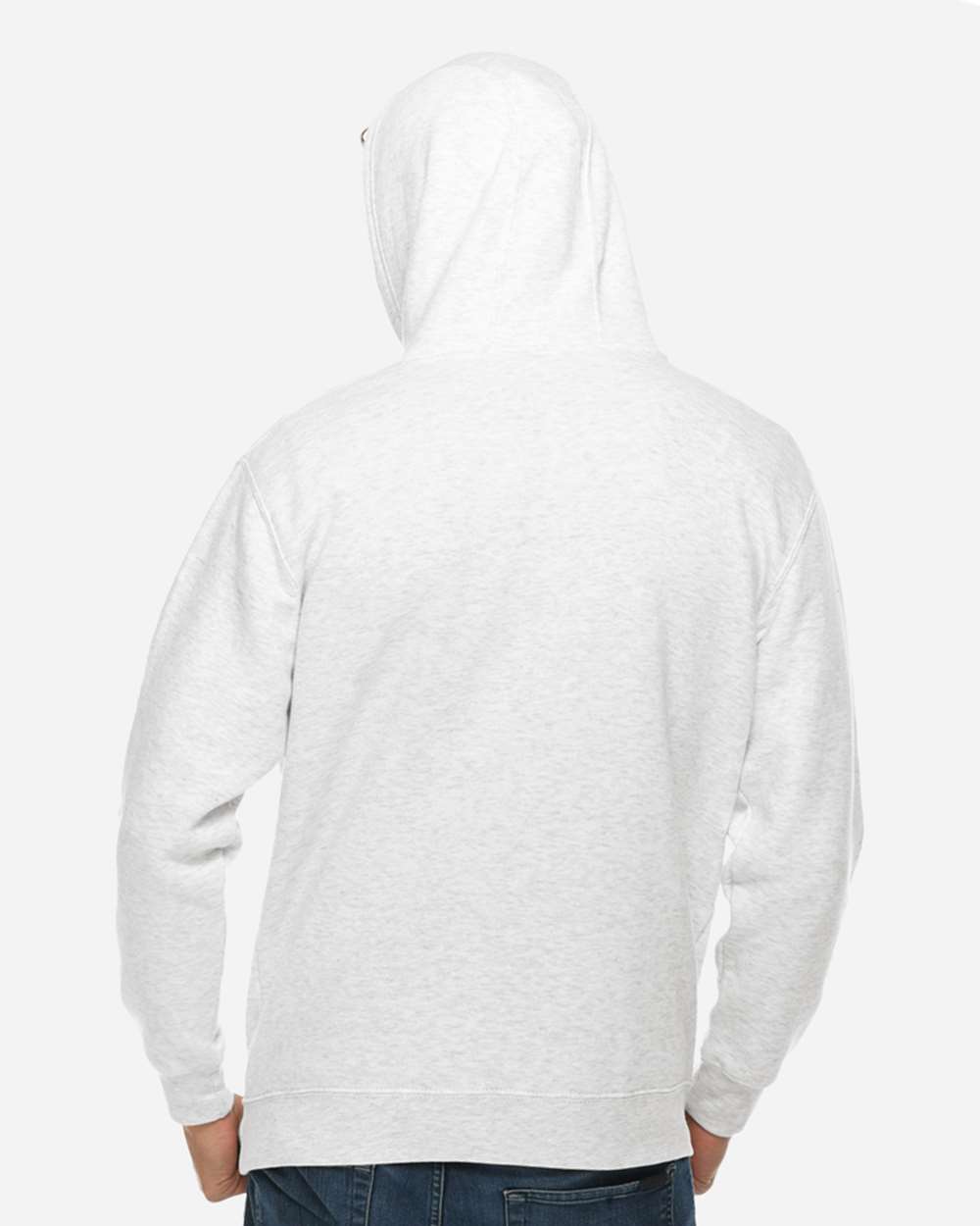 Unisex Premium Pullover Hooded Sweatshirt - OnModelBack - B487C9242 - Oatmeal Heather