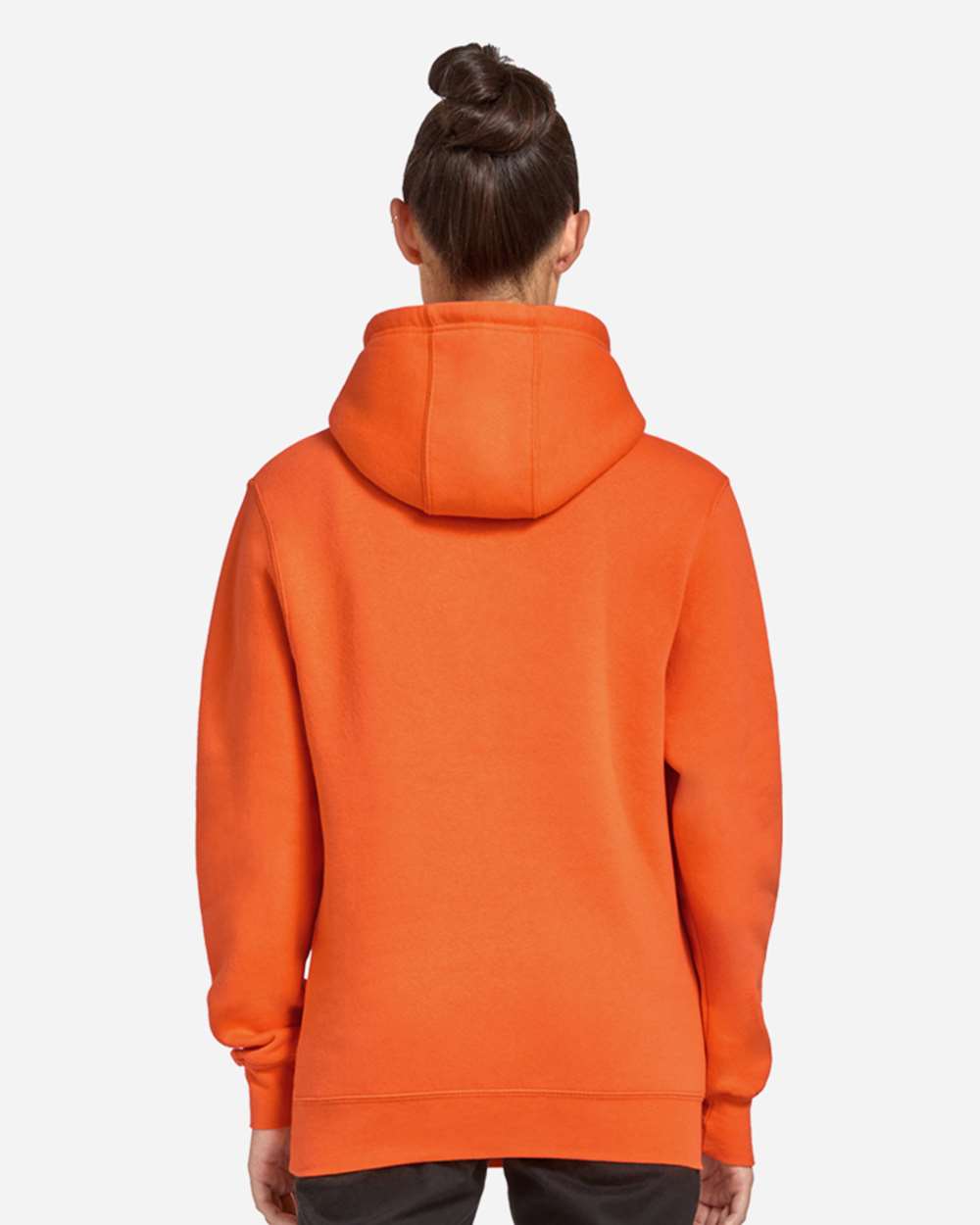 Unisex Premium Pullover Hooded Sweatshirt - OnModelBack - B487C9662 - Carrot