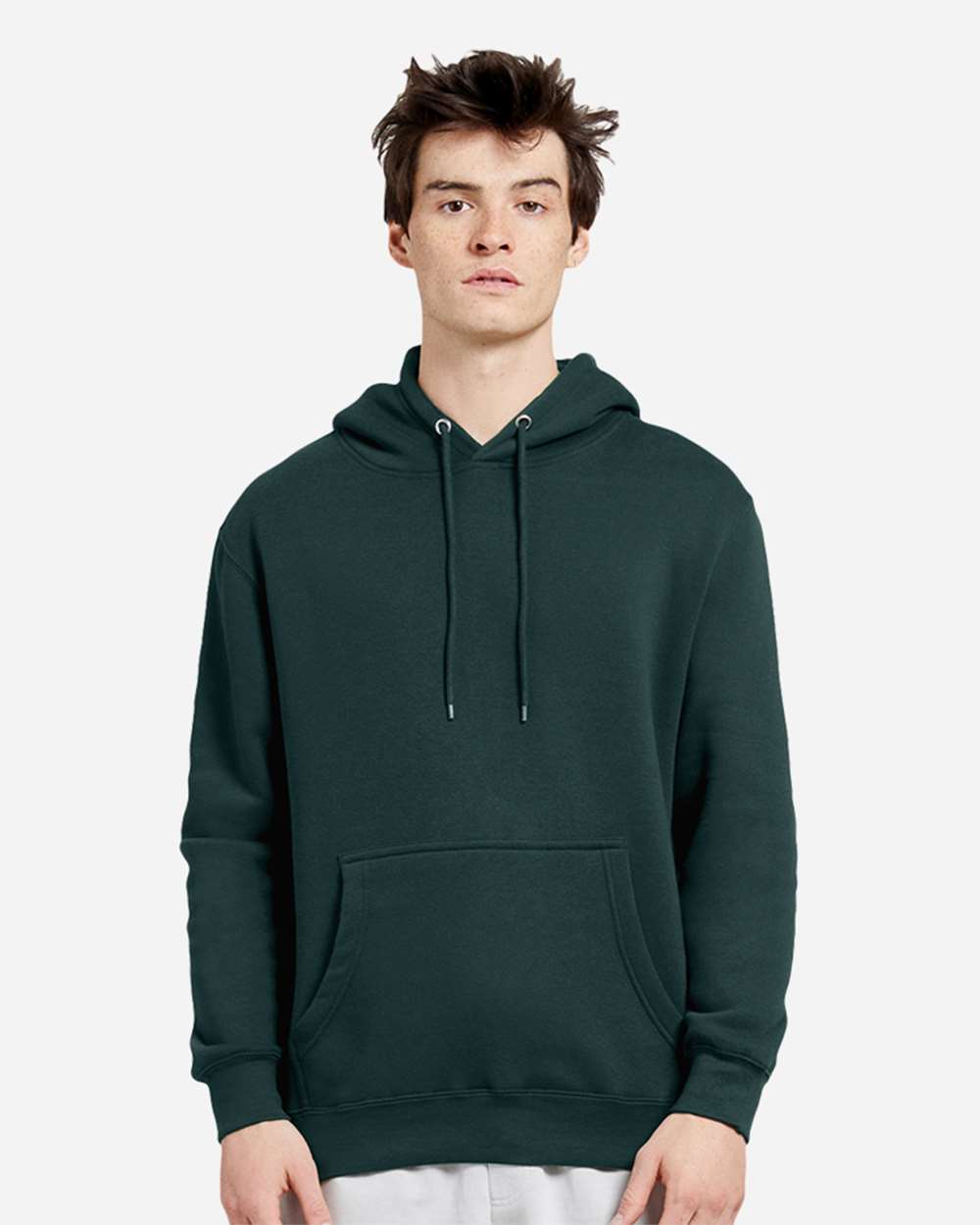 Unisex Premium Pullover Hooded Sweatshirt - OnModelFront - B487C9202 - Sport Green