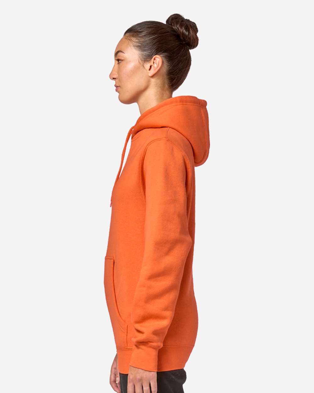 Unisex Premium Pullover Hooded Sweatshirt - OnModelSide - B487C9662 - Carrot