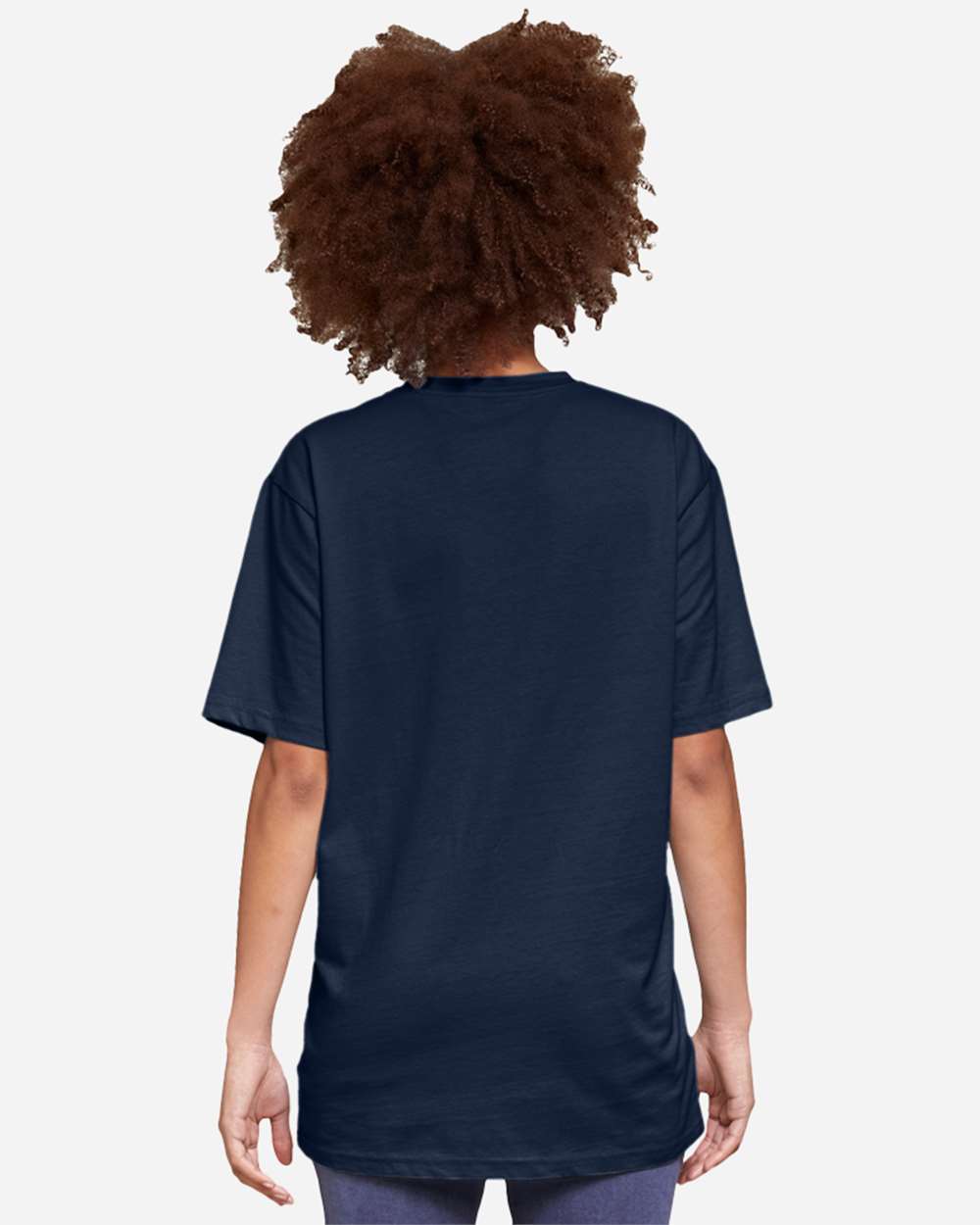Heavyweight T-Shirt - OnModelBack - B492C9652 - Navy