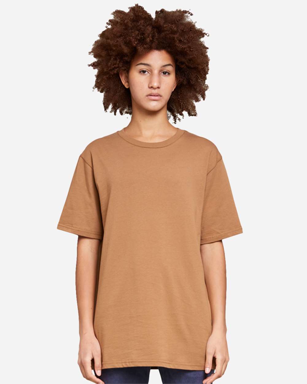 Heavyweight T-Shirt - OnModelFront - B492C9052 - Toasted Coconut
